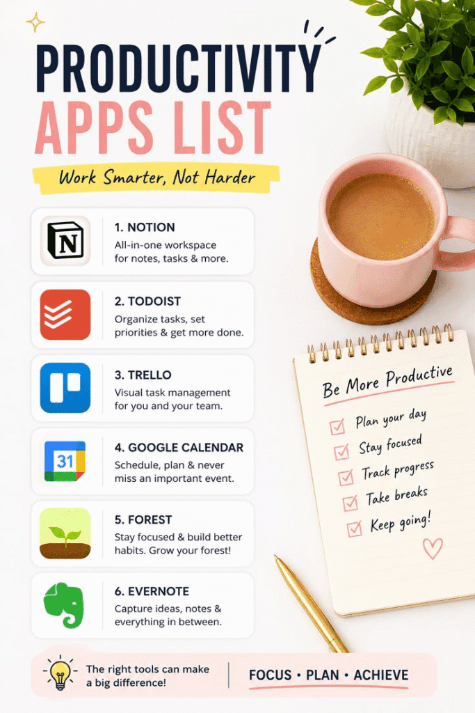 Best Productivity Apps 2026 for Task & Project Management