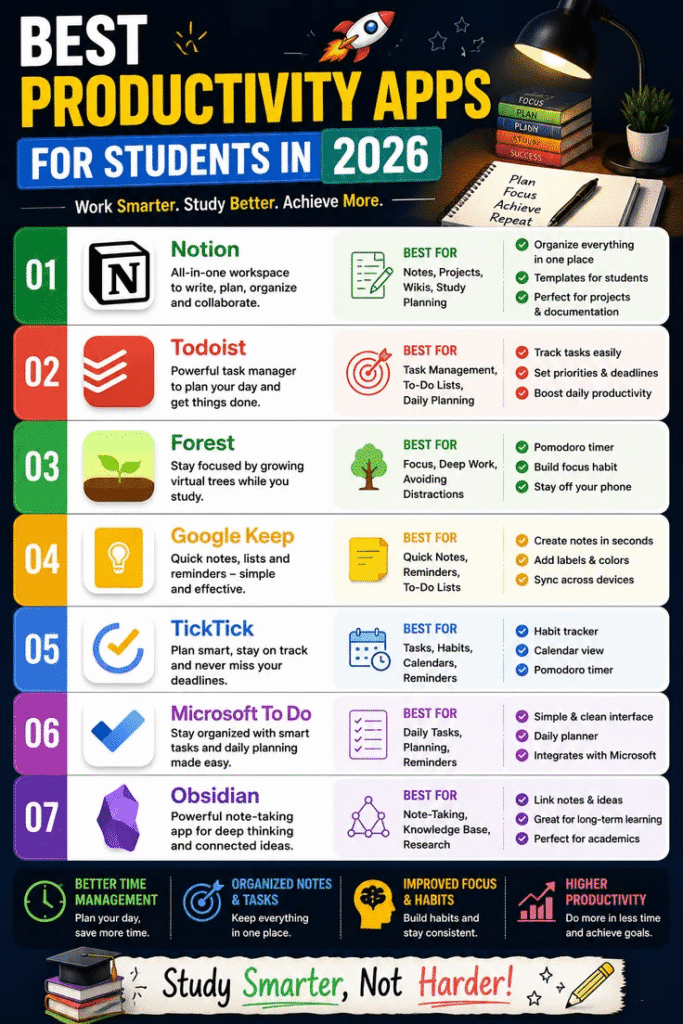 Best Productivity Apps 2026 for Note-Taking and Knowledge Management