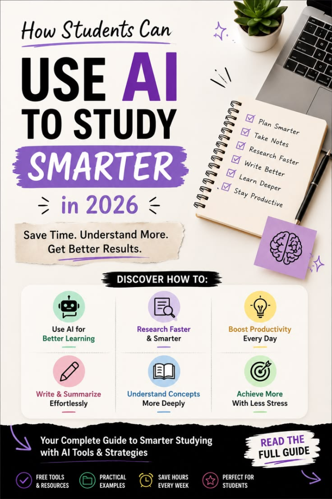 AI + Productivity for Students: The 2026 Guide to Studying Smarter, Not Harder